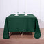 Polyester Square 90"x90" Tablecloth Hunter Emerald Green - Wrinkle-Resistant & Durable Table Cover