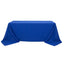 Premium Polyester 90"x132" Rectangle Tablecloth Royal Blue - Seamless 220GSM Stain-Resistant Table Cover