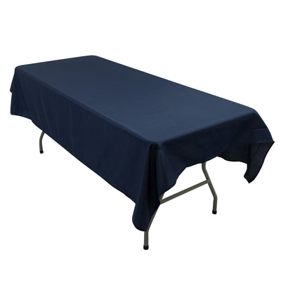 Polyester Tablecloth 60’’Ã—84’’ Navy Blue â€“ Rectangle Washable & Wrinkle-Resistant Perfect for Parties - Tablecloths
