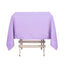 Polyester Square 54"x54" Tablecloth Lavender Lilac - Wrinkle-Resistant & Durable Table Cover