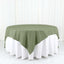 Polyester 90"x90" Table Overlay Square Tablecloth Dusty Sage Green - Wrinkle-Resistant & Durable Table Cover