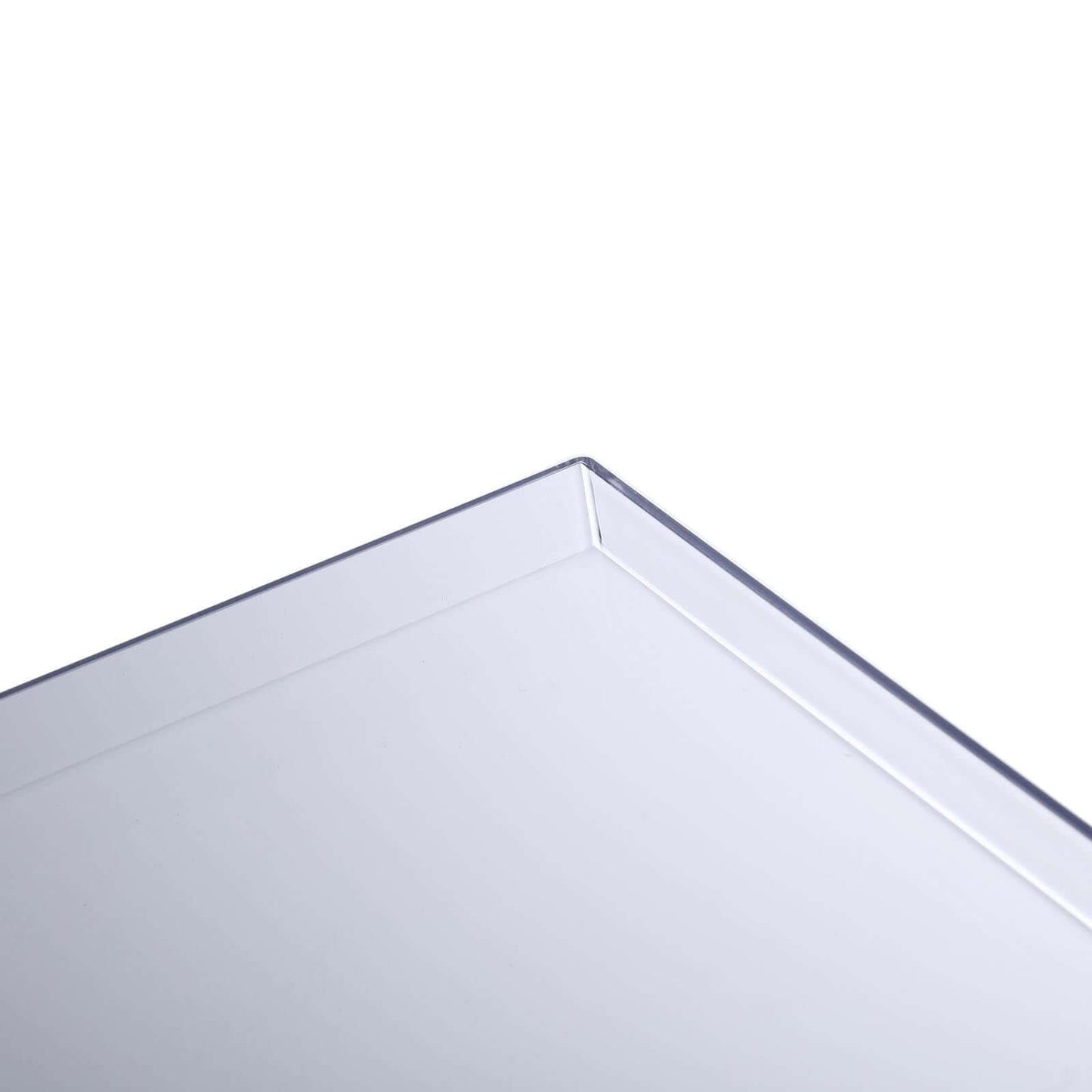 24" Clear Acrylic Display Box, Transparent Pedestal Riser with Interchangeable Lid and Base