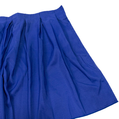 Portable Stage Skirt Royal Blue Polyester Platform Skirting Cloth for Events Performances & Wedding Staging - 24’’x20ft