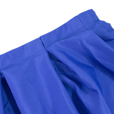 Portable Stage Skirt Royal Blue Polyester Platform Skirting Cloth for Events Performances & Wedding Staging - 16’’x10ft