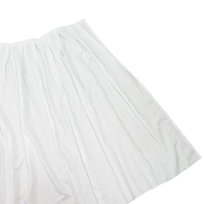 Portable Stage Skirt White Polyester Platform Skirting Cloth for Events Performances & Wedding Staging - 48’’x20ft