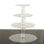 4-Tier Acrylic Round Cupcake Stand Clear - Buffet Party Tables 14"
