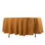 Premium Polyester 108" Round Tablecloth Gold - Wrinkle-Resistant 220GSM Table Cover for Weddings & Events