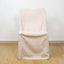 Polyester Chair Cover for Folding Lifetime Chairs Beige - Reusable Durable Slip-On Cover