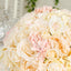 Pre-Arranged Silk Rose Wedding Centerpiece Cream Artificial Rose Flower Balls Arrangement Table Decor - 20’’ - Silk