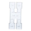 Giant LED Marquee Light Up Letter "H", White 4ft Pre-Cut Foam Board with 10 Warm White Battery Operated LEDs, Glue Gun and Sticks