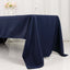 Premium Polyester 60"x126" Rectangle Tablecloth Navy Blue - Stain-Resistant 220GSM Finish Table Cover