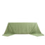 Premium Polyester 90"x156" Rectangle Tablecloth Sage Green - Seamless 220GSM Stain-Resistant Table Cover