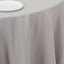 Premium Polyester 108" Round Tablecloth Silver - Wrinkle-Resistant 220GSM Table Cover