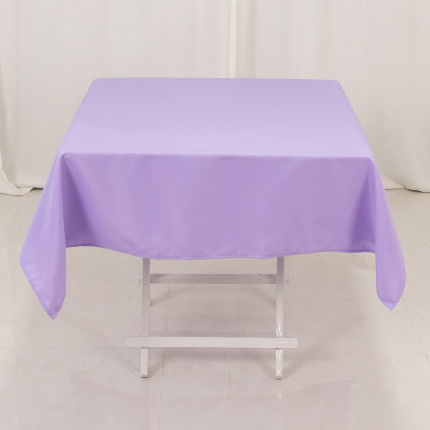 Premium Polyester 54"x54" Square Tablecloth Lavender Lilac - Stain and Wrinkle-Resistant 220GSM Table Cover
