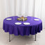 Scuba Round 90" Tablecloth Purple - Wrinkle Free & Stain Resistant Table Cover