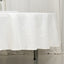 Fire Retardant Premium Polyester 90" Round Tablecloth Ivory - High-Performance Table Cover