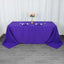 Premium Polyester 90"x132" Rectangle Tablecloth Purple - Seamless 220GSM Stain-Resistant Table Cover