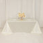 Scuba Rectangular 90"x132" Tablecloth Shimmering Pearl White - Wrinkle Free & Stain Resistant Seamless Table Cover