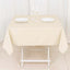 Scuba Square 54"x54" Tablecloth Beige - Wrinkle Free & Stain Resistant Table Cover