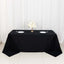 100% Cotton 90"x132" Rectangle Tablecloth Black Linen - Seamless, Soft & Breathable Table Cover