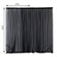 2 Pack Black Sheer Chiffon Event Curtain Drapes, Durable Flame Resistant Organza Backdrop Event Panels With Rod Pockets - 10ftx10ft