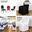 Scuba Stretch Chair Cover Black for Banquet Chairs Slim Fit Design - Wrinkle Free and Durable Slipcover