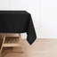 Premium Polyester 70"x70" Table Overlay Square Tablecloth Black 220GSM Wrinkle-Resistant Table Cover
