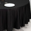 Scuba Round 108" Tablecloth Black - Wrinkle Free & Stain Resistant Table Cover for Exquisite Events