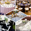 100% Cotton 120" Round Tablecloth Black Linen - Seamless, Soft & Breathable Table Cover