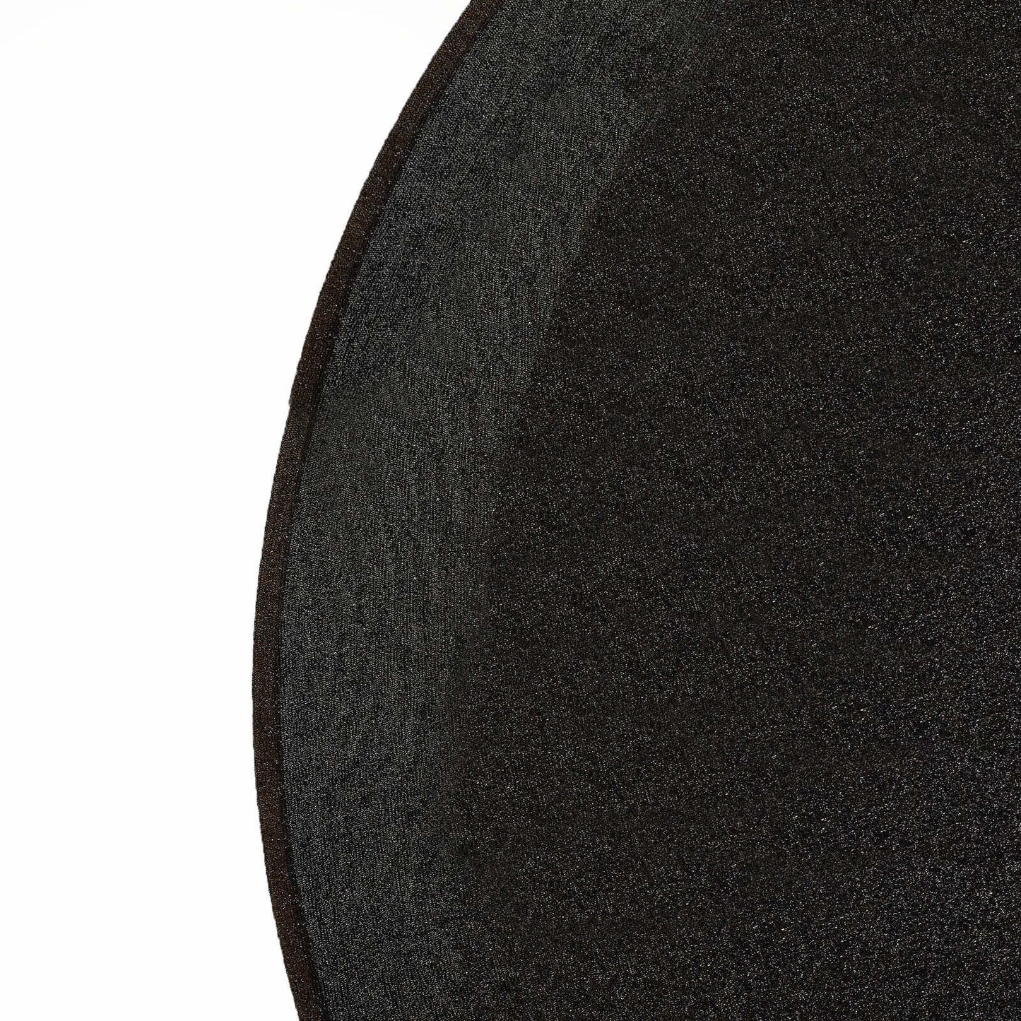 7.5ft Black Metallic Shimmer Tinsel Spandex Round Wedding Arch Cover, 2-Sided Photo Backdrop