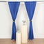 2 Pack Royal Blue Polyester Event Curtain Drapes, 10ftx8ft Backdrop Event Panels With Rod Pockets 130 GSM