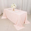 Scuba Rectangular 90"x132" Tablecloth Blush - Wrinkle Free, Stain Resistant & Seamless Table Cover