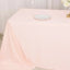 Scuba Rectangular 90"x156" Tablecloth Blush - Wrinkle Free, Stain Resistant & Seamless Table Cover