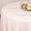 Premium Polyester 108" Round Tablecloth Blush - Wrinkle-Resistant 220GSM Table Cover