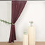 2 Pack Burgundy Polyester Event Curtain Drapes, 10ftx8ft Backdrop Event Panels With Rod Pockets 130 GSM