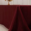 Lamour Satin 90"x156" Rectangle Tablecloth Burgundy - Luxurious, Soft Seamless Table Cover