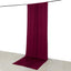 Burgundy 4-Way Stretch Spandex Event Curtain Drapes, Wrinkle Free Backdrop Event Panel with Rod Pockets - 5ftx14ft