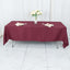 Premium Polyester 60"x102" Rectangle Tablecloth Burgundy - Durable 220GSM Wrinkle-Resistant Table Cover