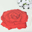 10-Pack Disposable Table Placemats with Red Rose Flower Design - 400GSM Floral Cardboard Placemats for Romantic Themes & Garden Parties 14"