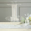 3-Tier Round Champagne Glass Holder Tower Clear Acrylic + 1 Bottle for Professional & Home Use 21"