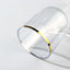 12-Pack 12oz Clear Plastic Wine Goblets with Gold Rim, Premium Disposable Long Stem Glassware - 9"