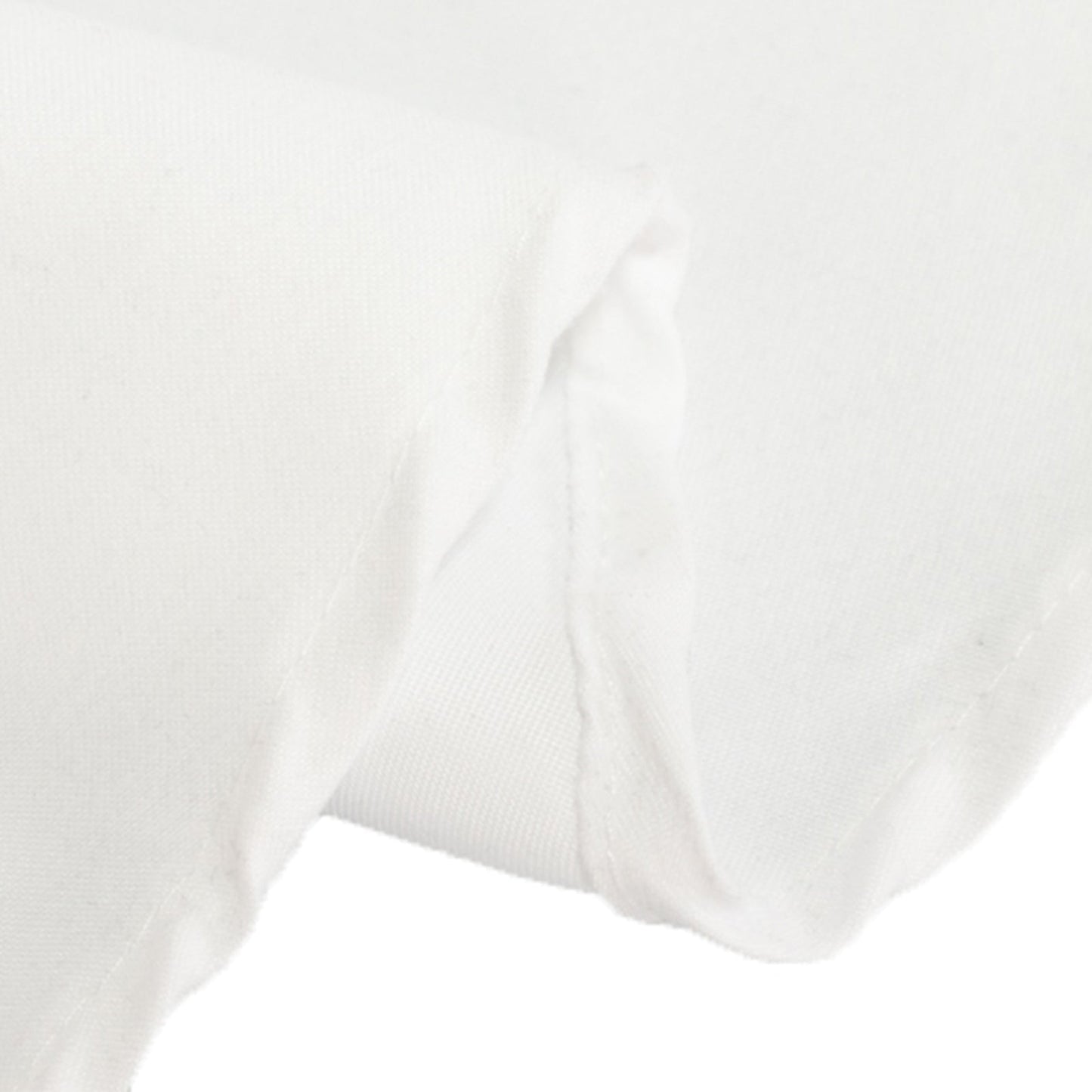 Cotton Blend 90" Round Tablecloth White - Wrinkle-Resistant Design for Versatile Settings