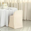Polyester Slip On Folding Chair Covers Beige - Stain-Resistant Reusable Durable Fabric