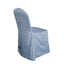 Polyester Slip On Banquet Chair Covers Dusty Blue - Stain-Resistant Reusable Durable Fabric