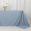 Scuba Rectangular 90"x132" Tablecloth Dusty Blue - Wrinkle Free, Stain Resistant & Seamless Table Cover