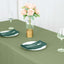 Premium Polyester 90"x132" Rectangle Tablecloth Dusty Sage Green - Seamless 220GSM Stain-Resistant Table Cover