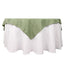 Premium Polyester 70"x70" Table Overlay Square Tablecloth Dusty Sage 220GSM Wrinkle-Resistant Table Cover