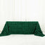 Satin 90"x132" Rectangle Tablecloth Hunter Emerald Green - Grandiose 3D Rosette Seamless Table Cover