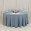 Premium Polyester 120" Round Tablecloth Dusty Blue - Seamless 220GSM Wrinkle-Resistant Table Cover