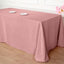 Polyester 90"x132" Rectangle Tablecloth Dusty Rose - Seamless Wrinkle-Resistant Table Cover